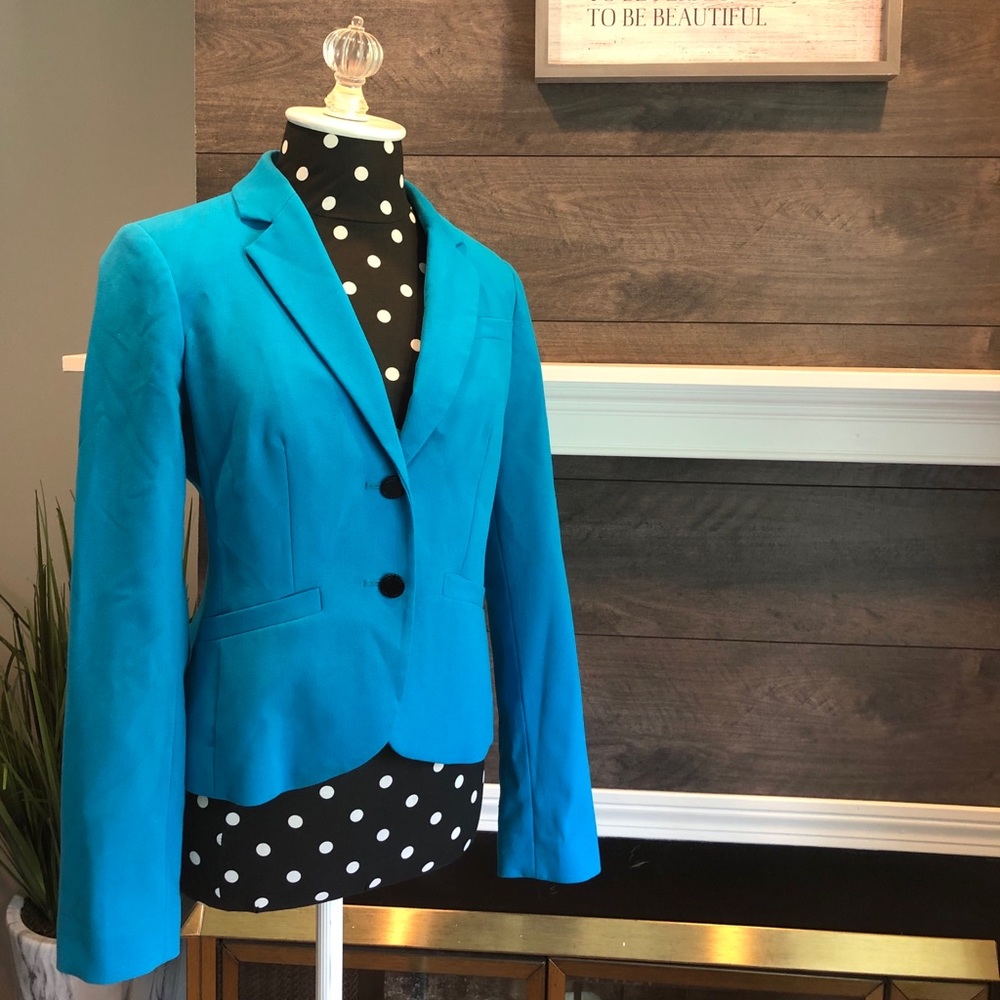 Calvin Klein Turquoise Suit Jacket